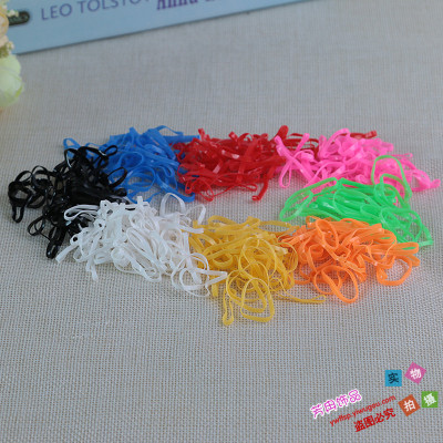 Bulk kg plastic small colored rubber band for children