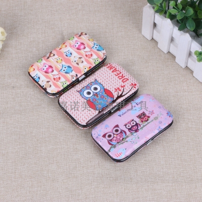 Cartoon owl nail scissors nail nail set beauty Manicure Gift Set