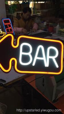 LED neon light sign  bar flexible neon sign bar