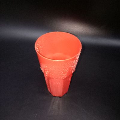 Manufacturers direct dazzle fashionable dinner drinks beer mug plastic mouth cup solid color plastic mouth cup