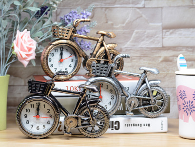 New Creative Retro Export Creative Stage Bicycle Alarm Clock Student Gift