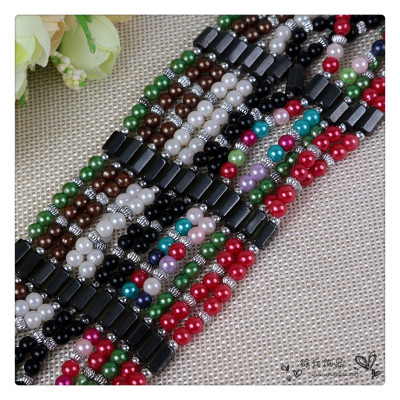 Strong magnetic hematite pearl necklace bracelet jewelry fashion simple magic pearl beads