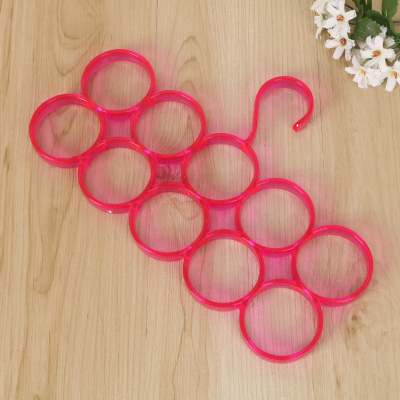 Fashion thickening plastic creative 10 Ring scarf Scarf scarf tie four claw hook circle hanger