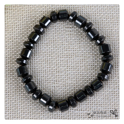 Anti fatigue and radiation resistant black stone beads with magnetic non magnetic beads