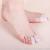 Foot toe sleeve wear high-heeled shoes eyelet toenails protective silicone sleeves