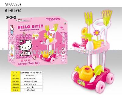 55957 Kitty cat pot cart Set Pink underbody an electric function