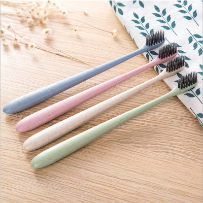 Wheat Straw Toothbrush Adult Wheat Soft-Bristle Toothbrush Fine Wool Straw Toothbrush