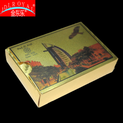 Gold leaf poker series of colored plastic poker card manufacturers direct