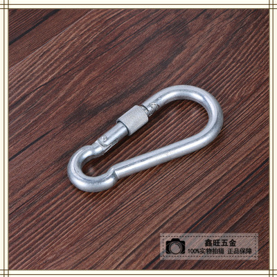 Stainles Steel Nut Spring Fastener Climbing Button Carabiner Quick Buckle Safety Buckle