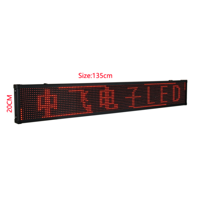 Manufacturers wholesale LED display small screen blue screen 100 * 20CM