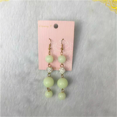 Cute clay ball fashion temperament acrylic lady fresh Earrings