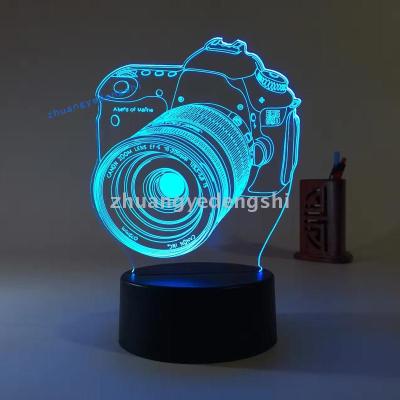 3D LED Table Lamps Desk Lamp Light Dining Room Bedroom Night Stand Living Glass Small Modern Next Unique End 10