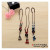 Retro sweater chain all-match crystal pendant pendant accessories Japan winter clothes