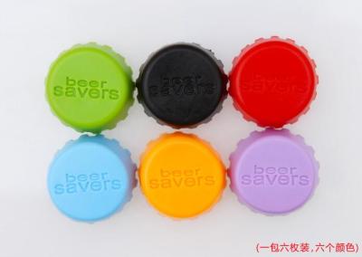 Creative silicone bottle cap with 6 beer caps