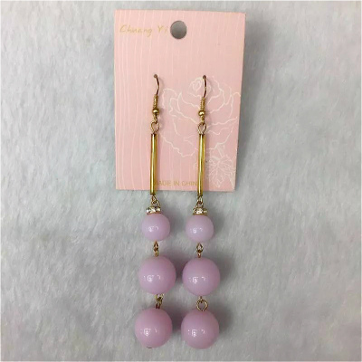 Fashion personality acrylic Bead Earrings fresh lady rings