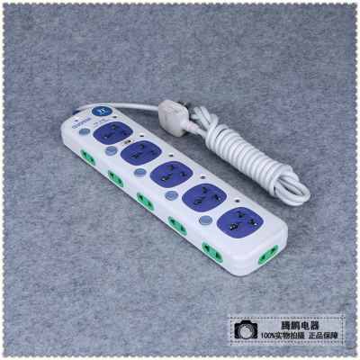 Socket bank plug bank terminal board independent switch side Socket overload protection plug board