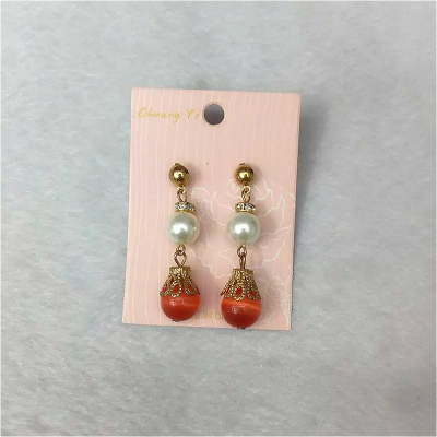 Fashion pearl earrings all-match acrylic lady temperament