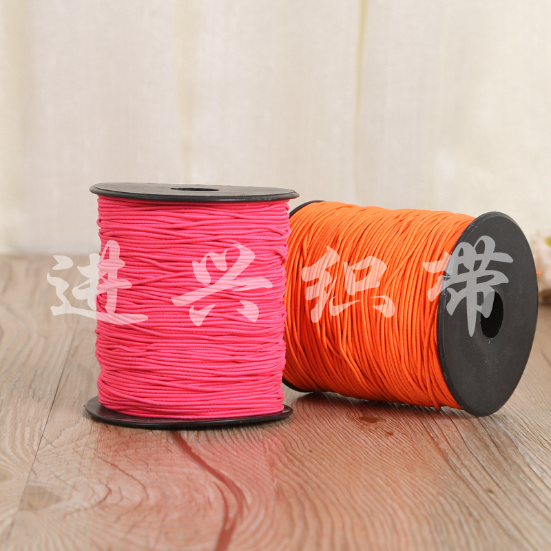 厂家直销 精品彩色进口弹力绳 松紧绳 辅料