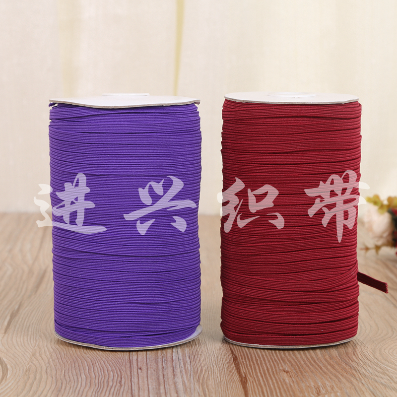 厂家直销 彩色筒装松紧带 辅料