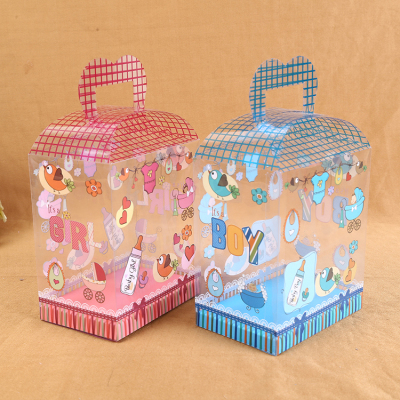 Packaging box PVC packaging PP cartoon box PET transparent handbag plastic box custom made
