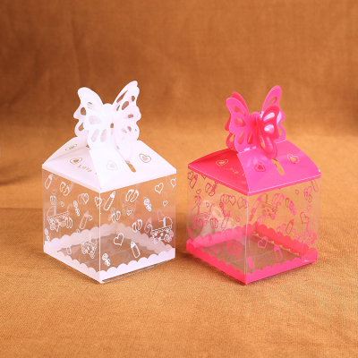 Box manufacturers custom PVC transparent folding box plastic transparent folding box packaging logo