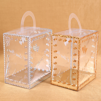 Packaging box PVC packaging box PET transparent environmental protection box PP bronzing plastic candy handbag