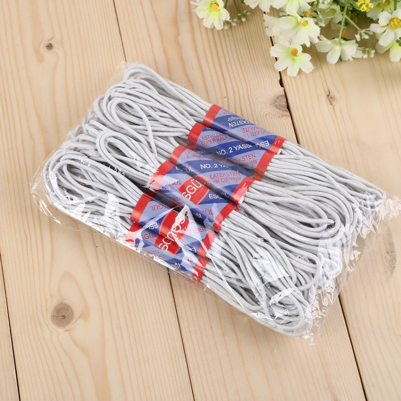 白色捆装松紧线带 辅料配件