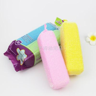 Cup Brush 2 Bags Household High Quality Scouring Sponge Mixed Color with Lanyard Kitchen Cleaning Glass Cup Sponge Brush