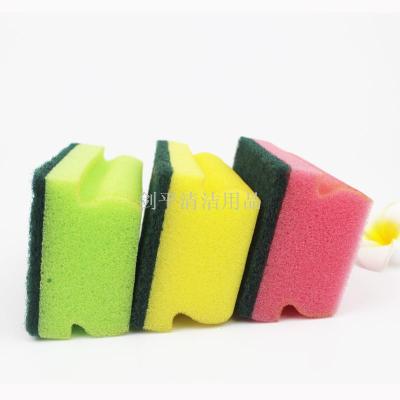 I-Shaped Cotton 5-Piece Bag Kitchen Dishwashing Spong Scouring Pad Decontamination Brush I-Shaped Scouring Sponge