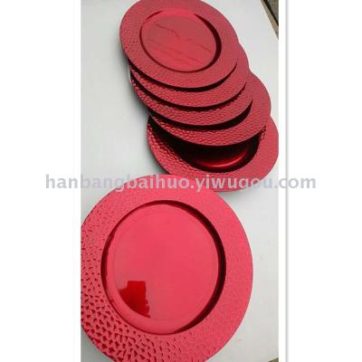 Platinum plate, Western tray, plated fruit, flat plate, plastic plate, round plate
