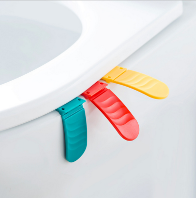 Foldable toilet lifter saves space toilet seat lid flip handle lift handle