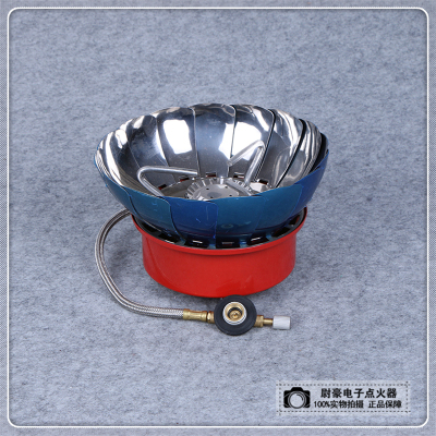 Stainless Steel Windproof Lotus Stove Barbecue Grill Outdoor Barbecue Grill