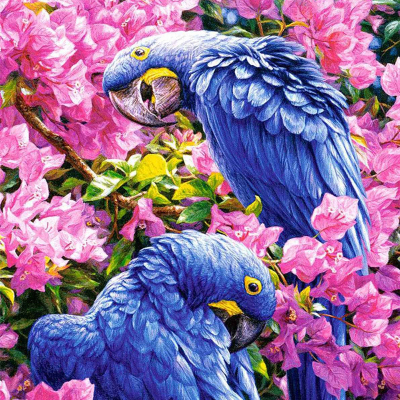 Foreign trade hot style parrot full diamond painting stick diamond special for quick sell to international station.