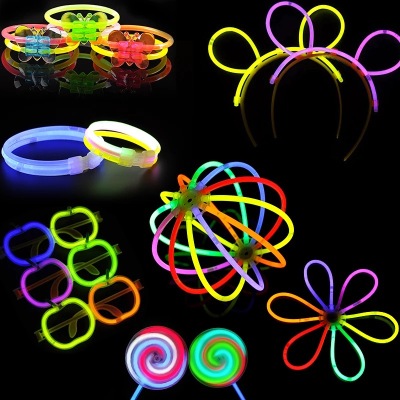 100 Mixed Colour Glow Sticks Bracelets Light Party Glowsticks Glow in the dark
