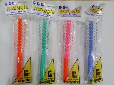Multicolor bristle comb
