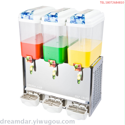 Commercial 18L three - cylinder single cold spray beverage machine juice machine milk tea machine