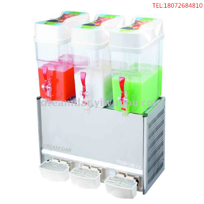18L commercial three-cylinder single-cold stirring fruit-type beverage machine juice machine hotel supplies