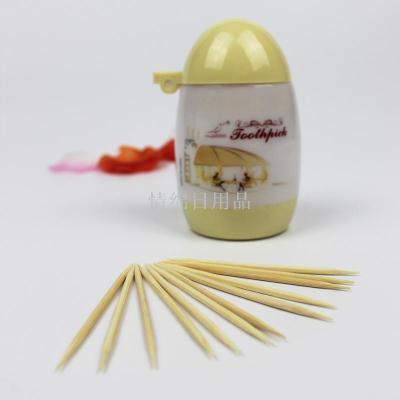 Disposable bamboo toothpick toothpick household natural green hotel