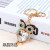 Creative gifts with a diamond and owl gem Alloy Car Keychain bags metal pendant
