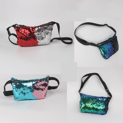 European and American fashion lady bag Mermaid pocket multifunctional Sequin storage bag cosmetic bag Report