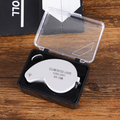 40X jewelry magnifier with lamp high power jewelry mirror MG21011 comma