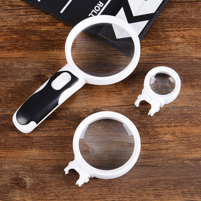 Three lens conversion handle magnifying glass sets 77390A+75B+37B