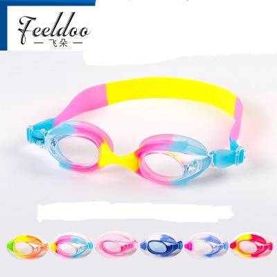 Flying goggles manufacturer direct-selling children silicone goggles anti-mist waterproof 