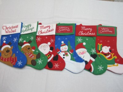 Santa Claus socks, Christmas Snowman socks