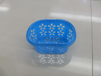 Wholesale Supply Plastic Basket Small Basket 2006 Plum Blossom Blue Candy Basket 4 Jin Fruit Basket