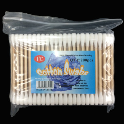 cotton swabs for cosmetic,ex-works,OEM supplying,200 pcs,factory supply,supermarket supplying 