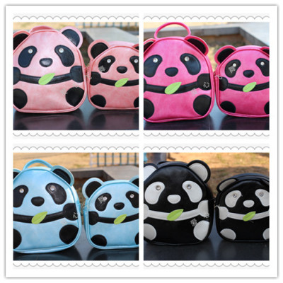 PU children backpack backpack panda Bag Satchel Bag bag cartoon girl