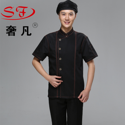 Chef wear short sleeved Summer Hotel Restaurant Kitchen Chef Uniform summer air