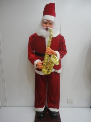 91231.8 m red Santa Claus Sax Christmas gift ornaments