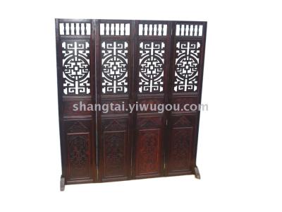 New Chinese Retro Screen Wedding Props Hotel Private Room Partition
